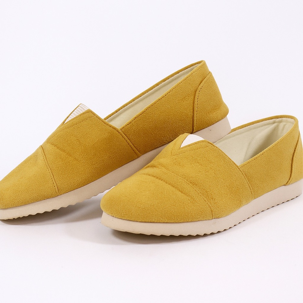 Mustard Yellow Slip-On Shoes